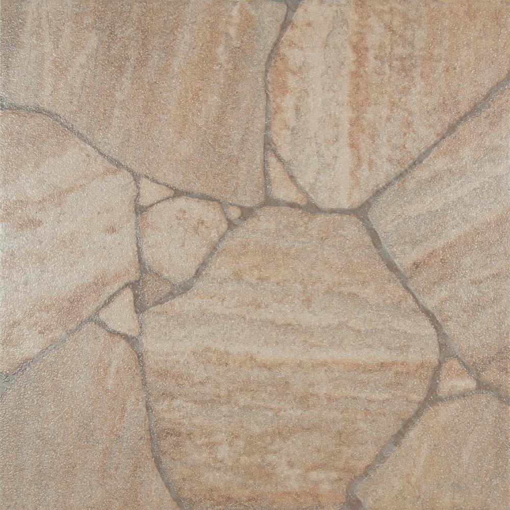 Megatrade Cliffstone 17 In X 17 In Ceramic Floor And Wall Tile