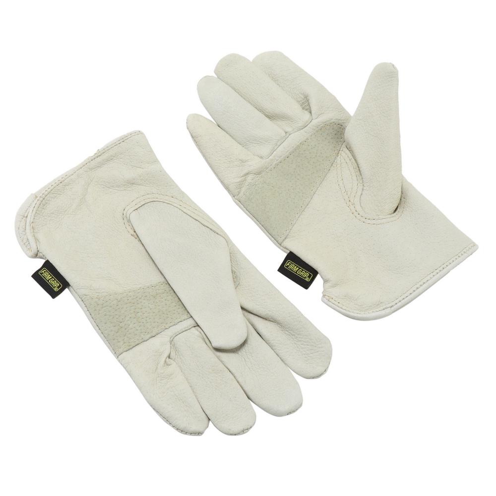 FIRM GRIP Grain Pigskin Small Work Gloves 5121-06 - The Home Depot