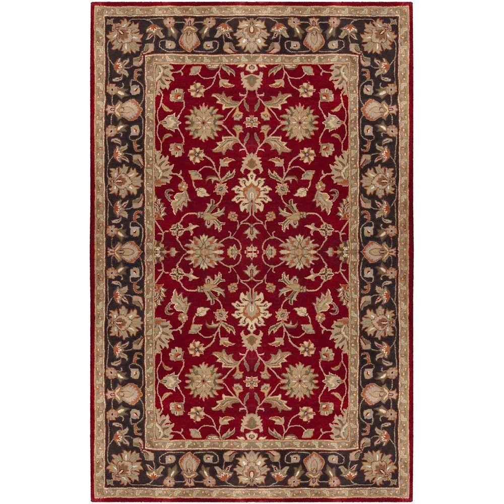 Artistic Weavers Valorie Burgundy 6 ft. x 9 ft. Area Rug-VAL-6013 - The ...