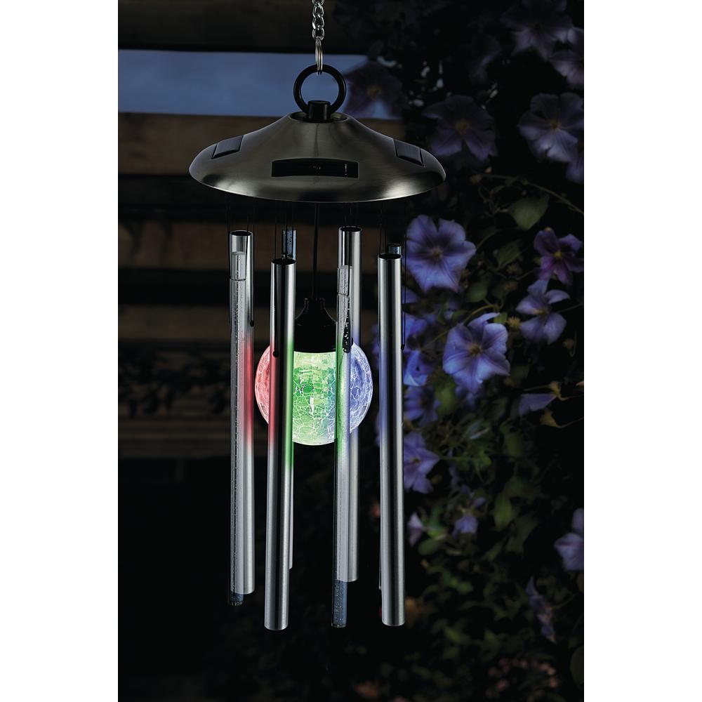 Wind Chime With Solar Light6727X The Home Depot
