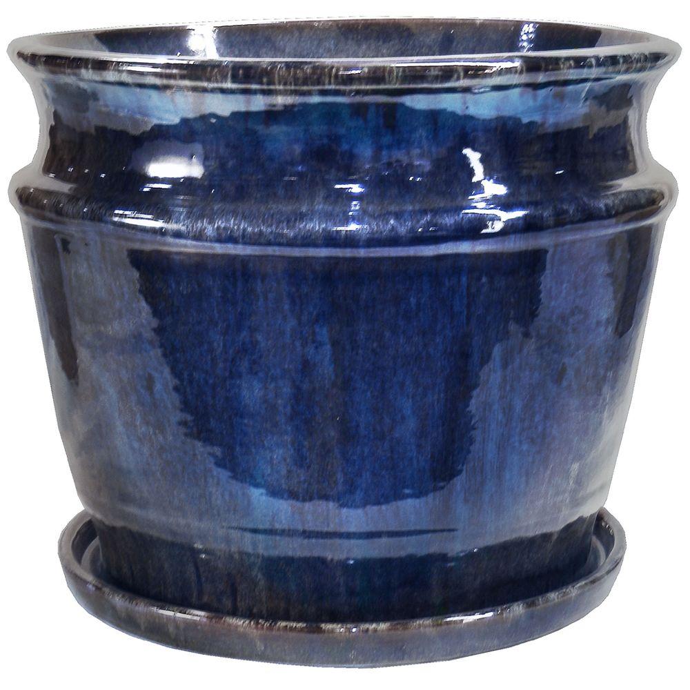 181/2 in. x 151/2 in. Ceramic Round PlanterS18.500 The Home Depot