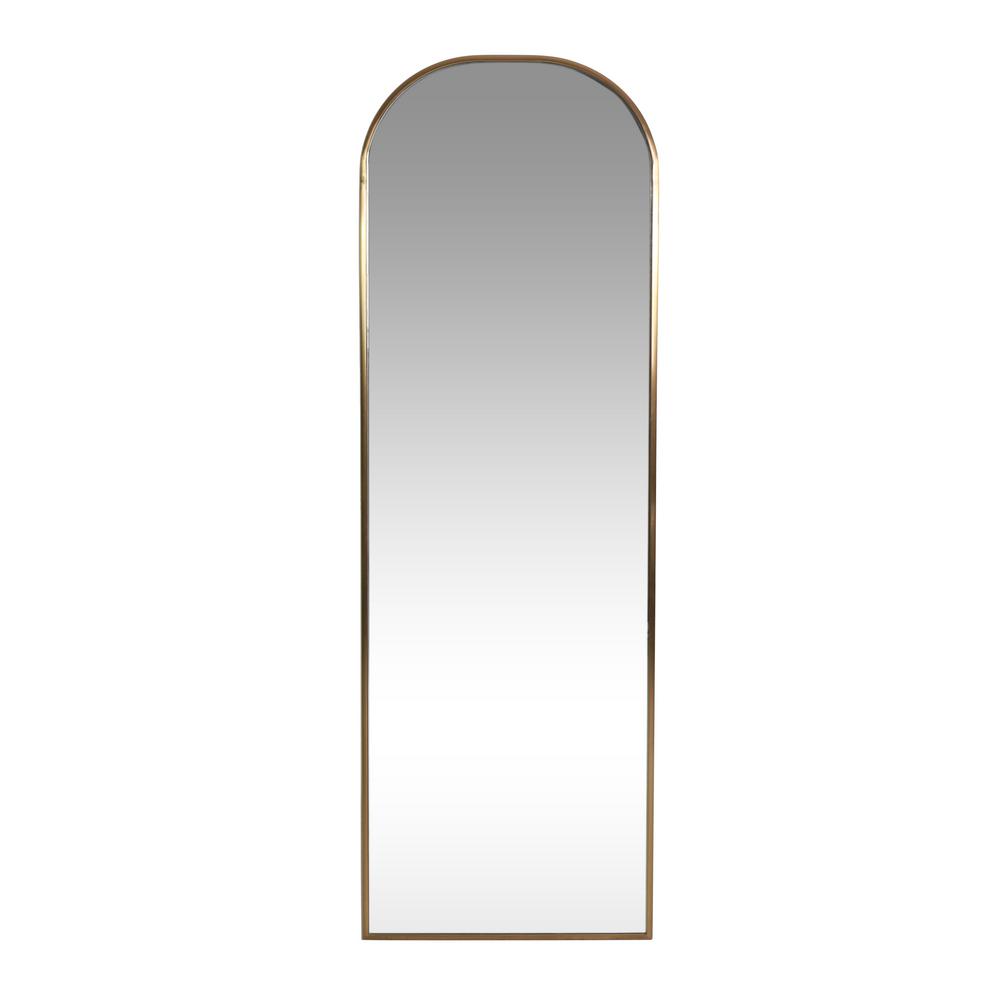 mirrors wall brushed accent arch revere framed brass mirror modern