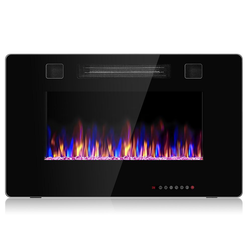Costway Electric Remote Control 5000 Btu 30 In Wall Fireplace Black Ep24702 The Home Depot - Electric Fireplace Remote Costway Electric Remote Control 5000 Btu 30 In Wall Fireplace Black Ep24702 The Home Depot - Electric Fireplace Remote
