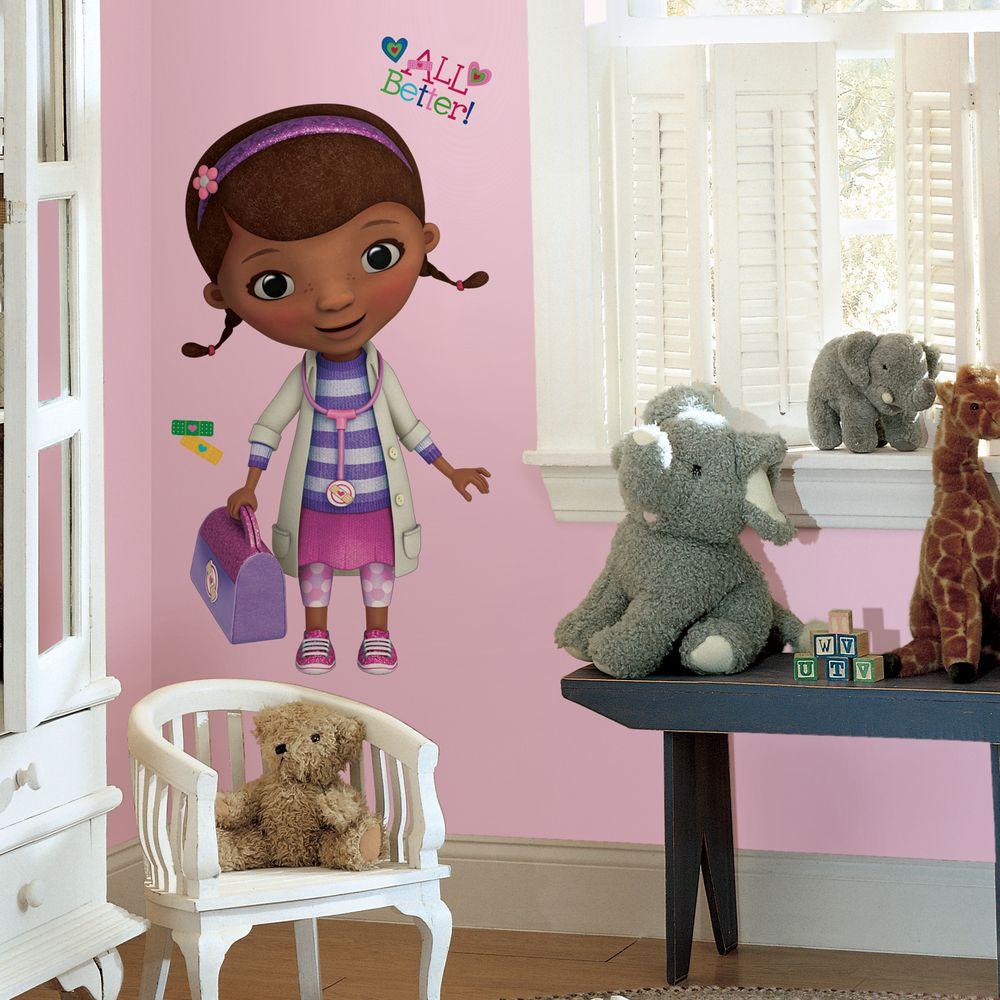 Doc Mcstuffins Peel And Stick Giant 18 Piece Wall Decals