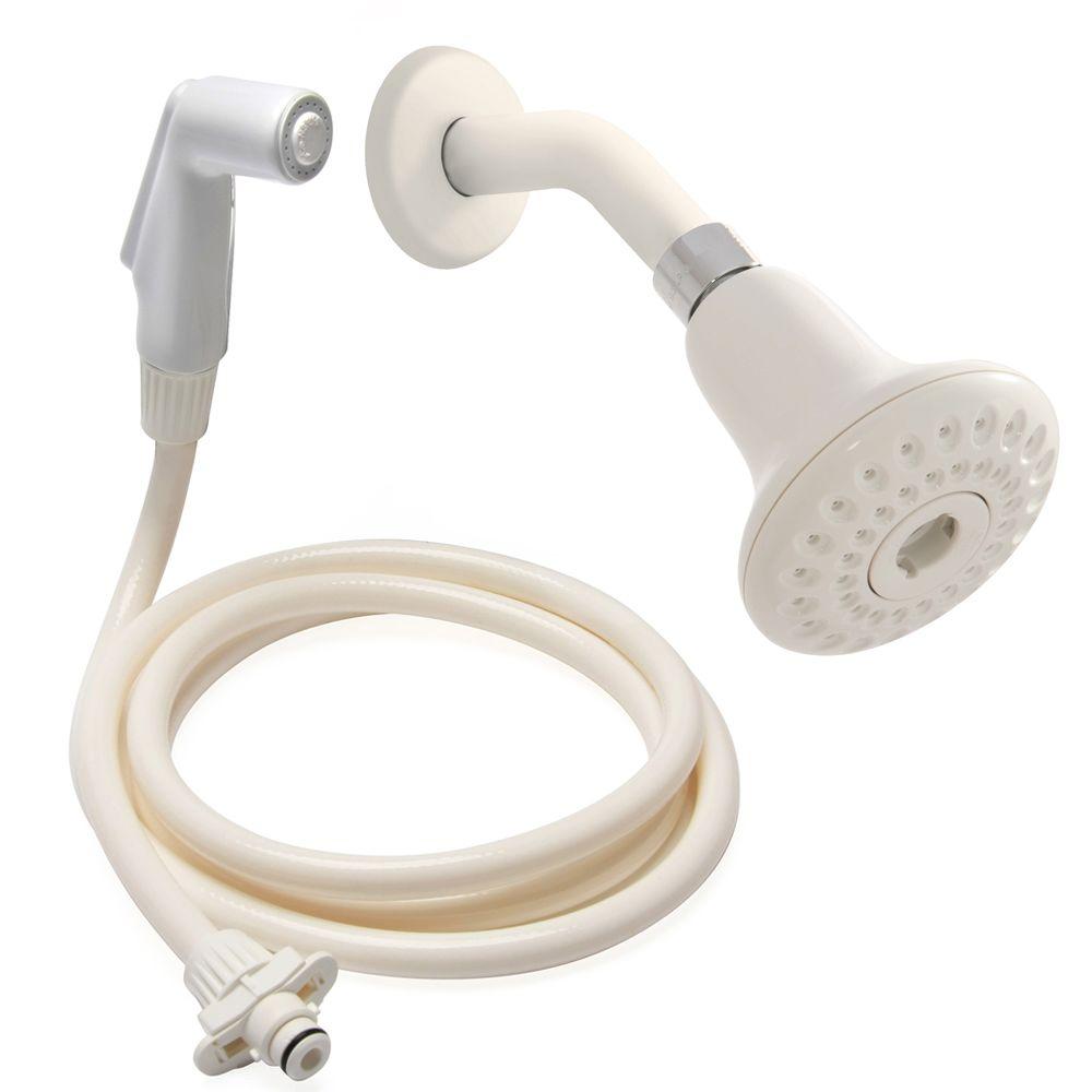 Rinse Ace 2-in-1 White 40 settings Convertible Showerhead 2.5 gpm