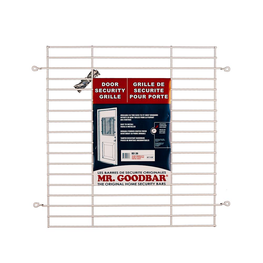 Mr Goodbar 24 In X 26 In White Security Door Grille S400 Bd 26