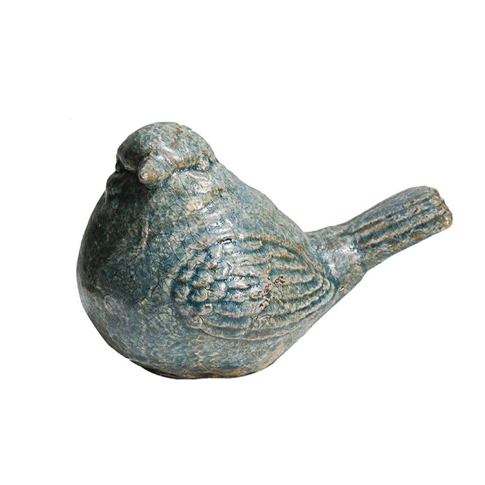Home Decorators Collection 5 in. Bird Decorative Figurine in Distressed
