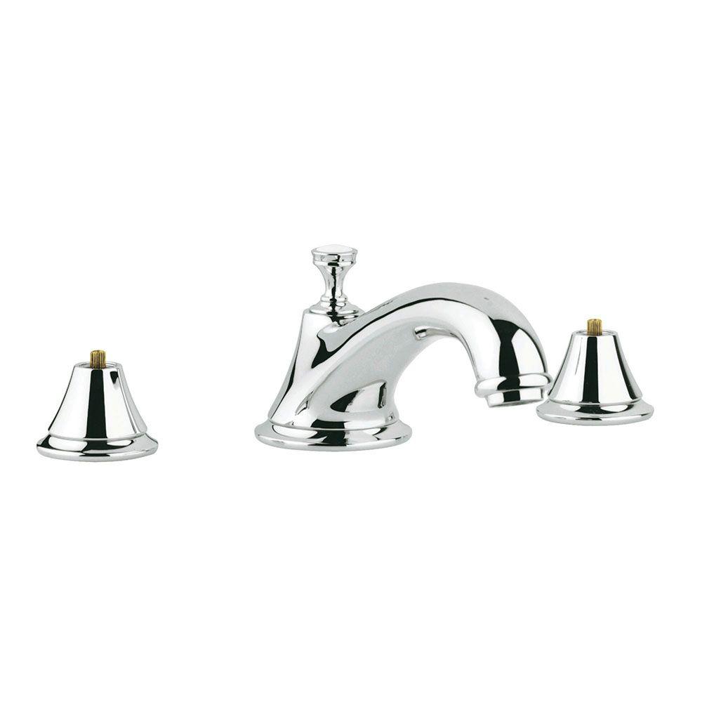 GROHE Seabury 2Handle DeckMount Roman Tub Faucet in StarLight Chrome