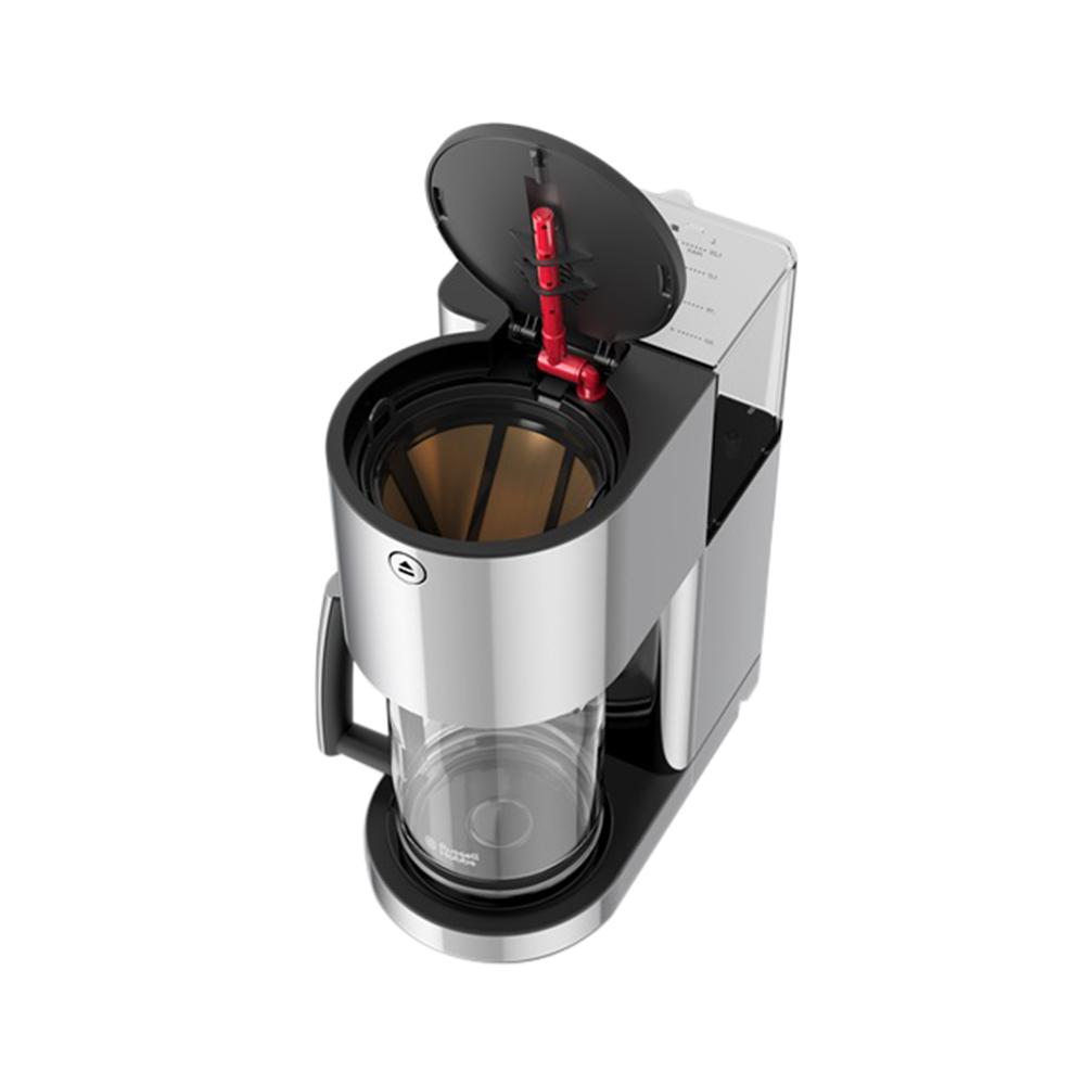 Russell Hobbs Glass Series 8Cup Coffeemaker in Black and Stainless