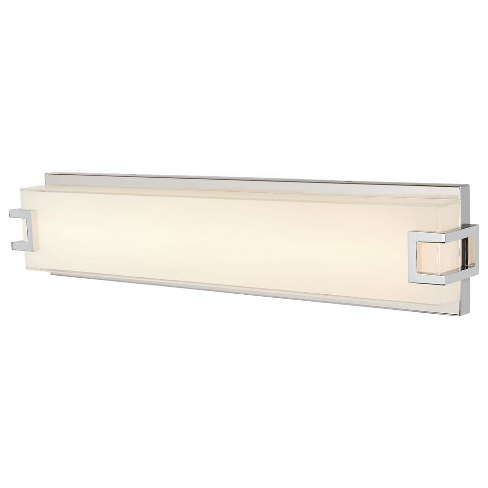 Home Decorators Collection Grandale 23.25 in. Chrome LED Vanity Light