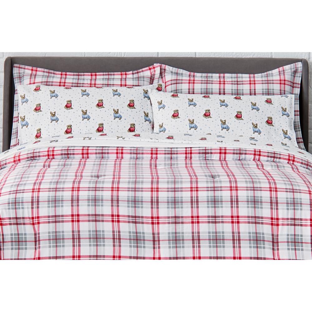 red truck flannel sheets