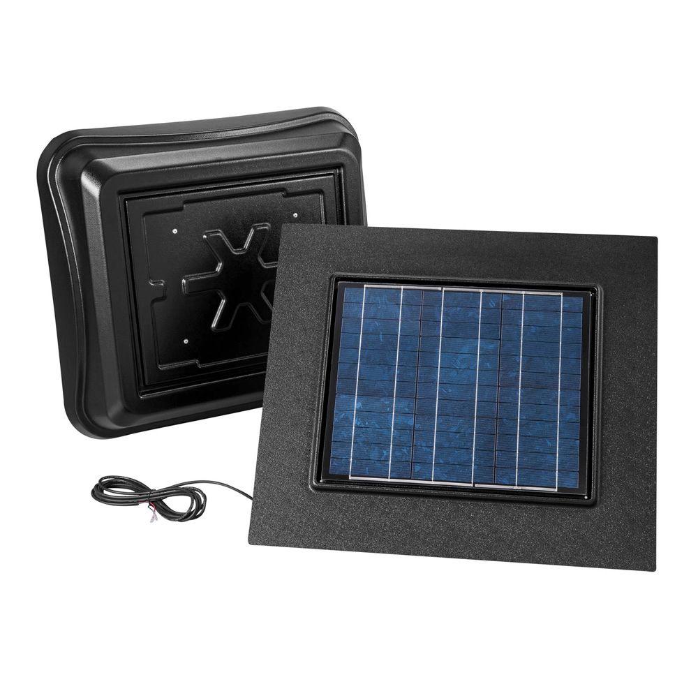 Broan 28 Watt SolarPowered Black Remote Mount Attic Vent345RSOBK