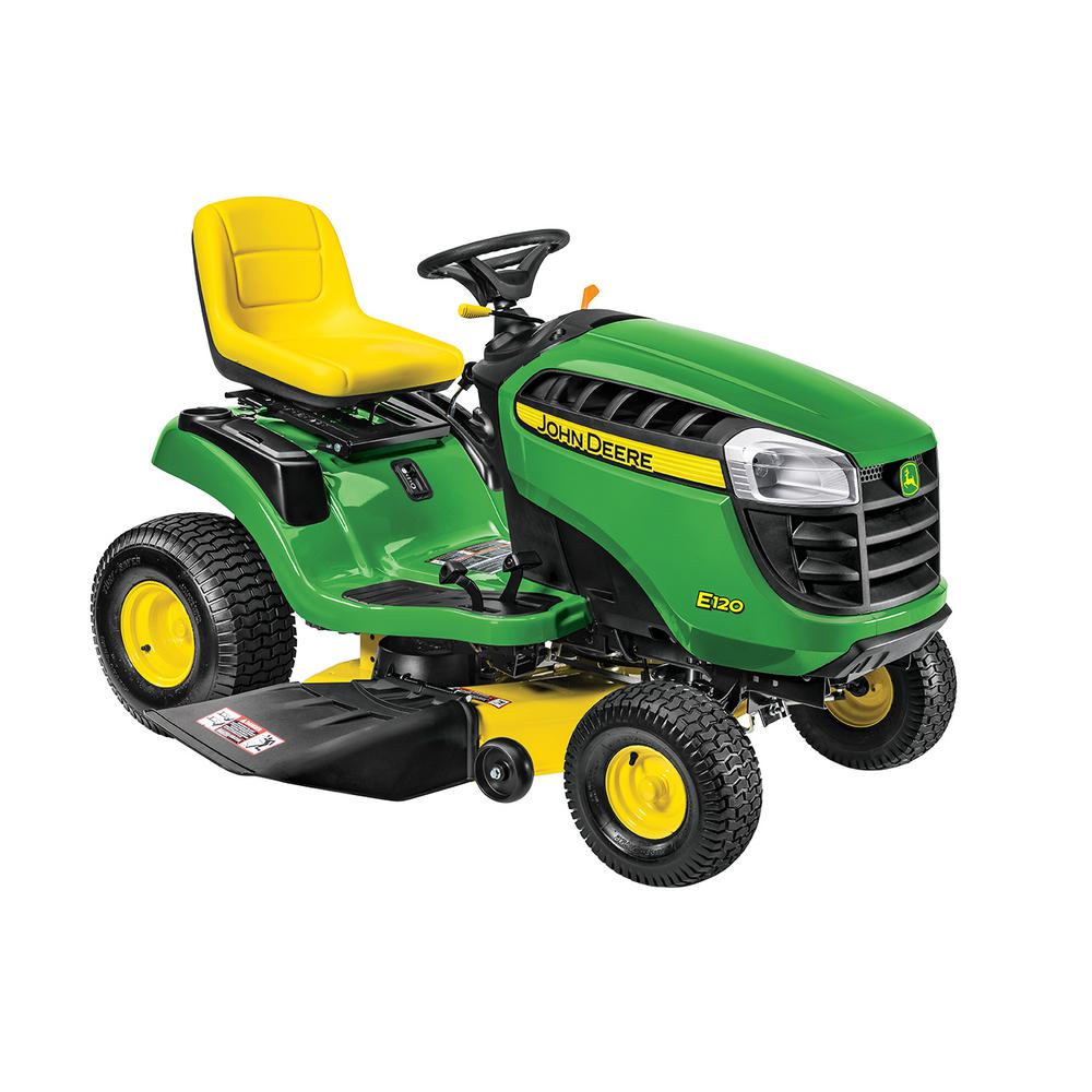 John Deere E120 42 inch 20 HP V-Twin Gas Hydrostatic Lawn Tractor-California... by John Deere