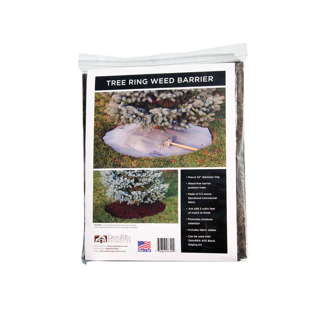 Vigoro 4 In Weed Barrier Landscape Fabric Garden Staples 75 Pack Spunbound Weed Barrier Tree Ring Fabric