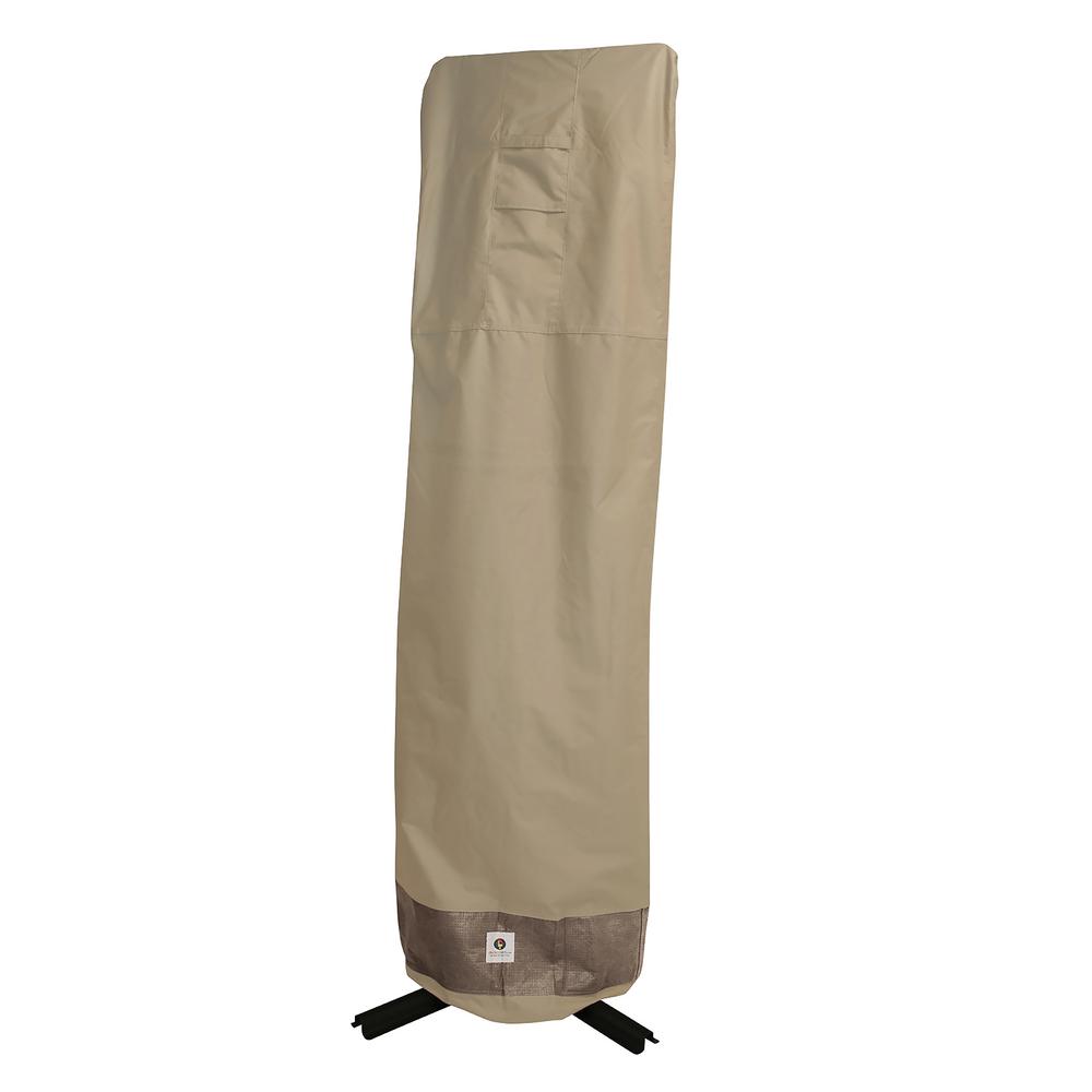 Duck Covers Elegant 101 In Tan Patio Offset Umbrella Cover With Integrated Installation Pole Lum10134 The Home Depot