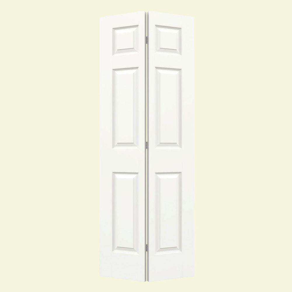 JELD-WEN 24 In. X 80 In. Colonist White Painted Smooth Molded Composite ...