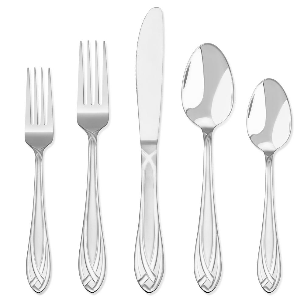 Park Designs Anderson 5 Piece Place Setting Flatware Set Service For 1 030 206 The Home Depot