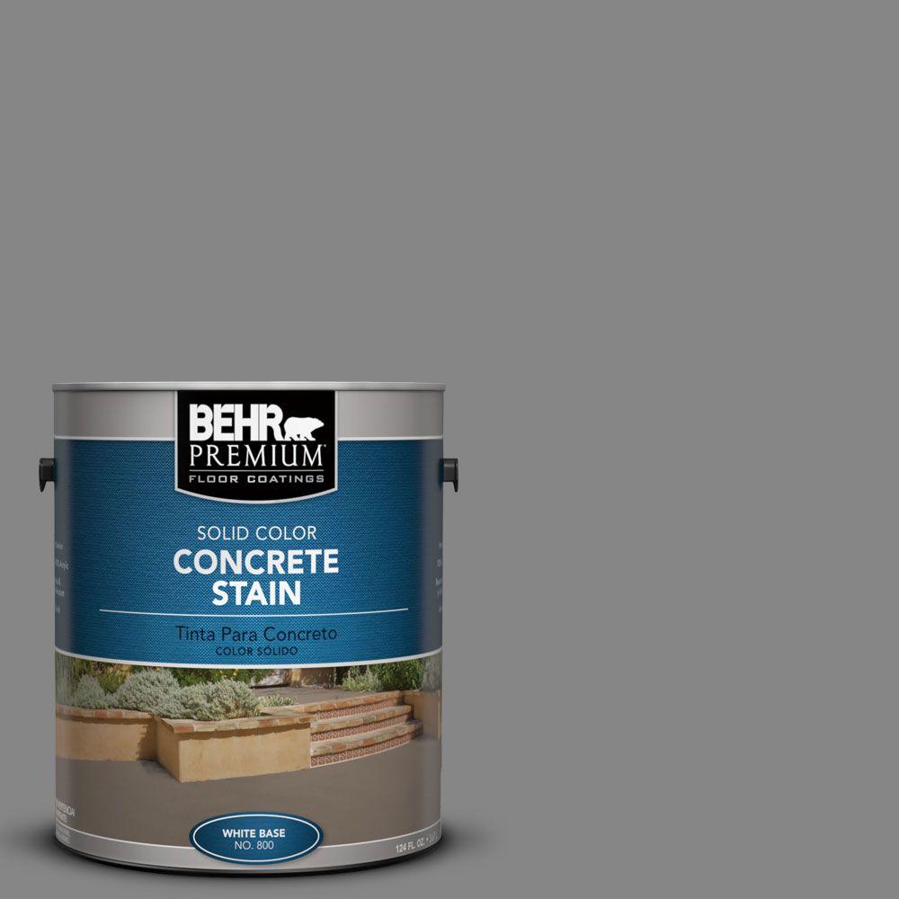Behr Premium 1 Gal Pfc 63 Slate Gray Solid Color Interior Exterior Pfc 63 Slate Gray Solid Color Interior Exterior Concrete Stain