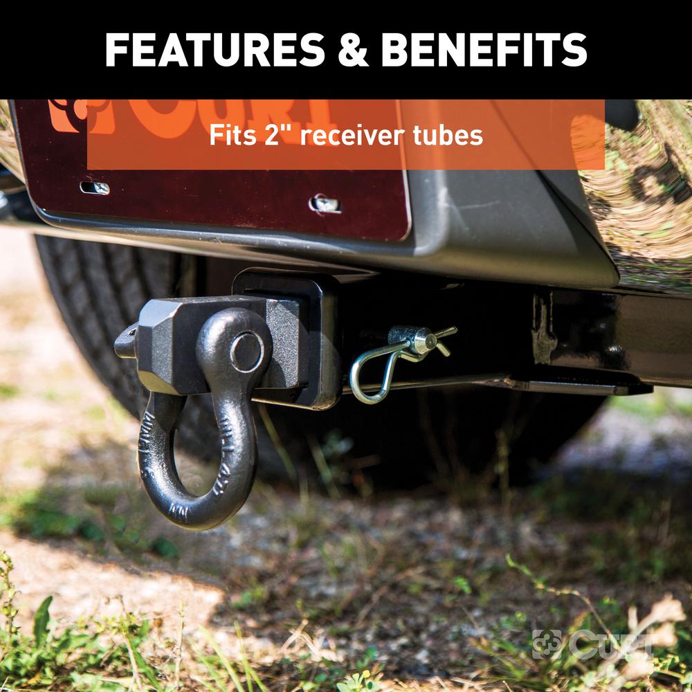 CURT DRing Shackle Mount (2" Shank)45832 The Home Depot