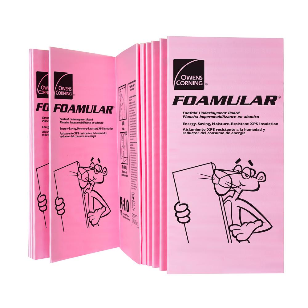 Owens Corning Foamular 1 2 In X 4 Ft X 8 Ft R 3 Square