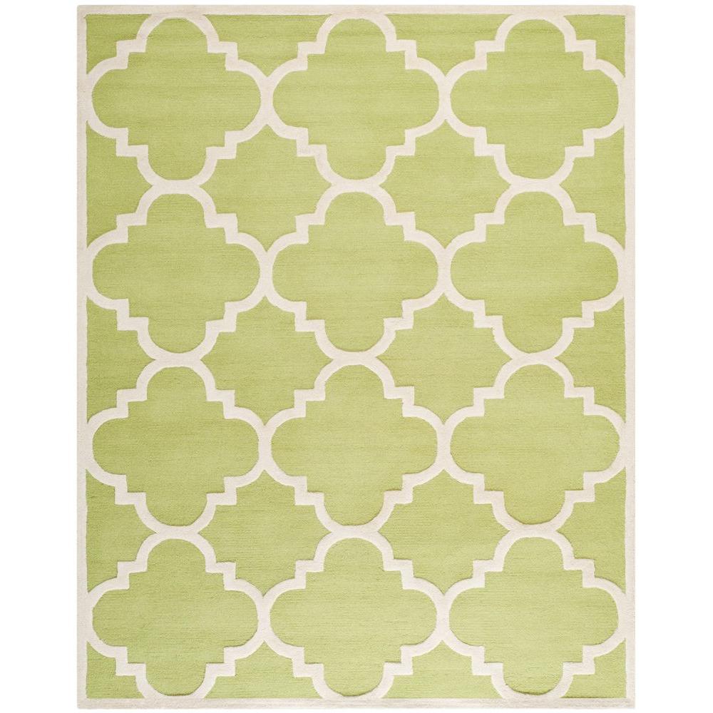 Safavieh Cambridge Green/Ivory 8 ft. x 10 ft. Area Rug-CAM140T-8 - The ...