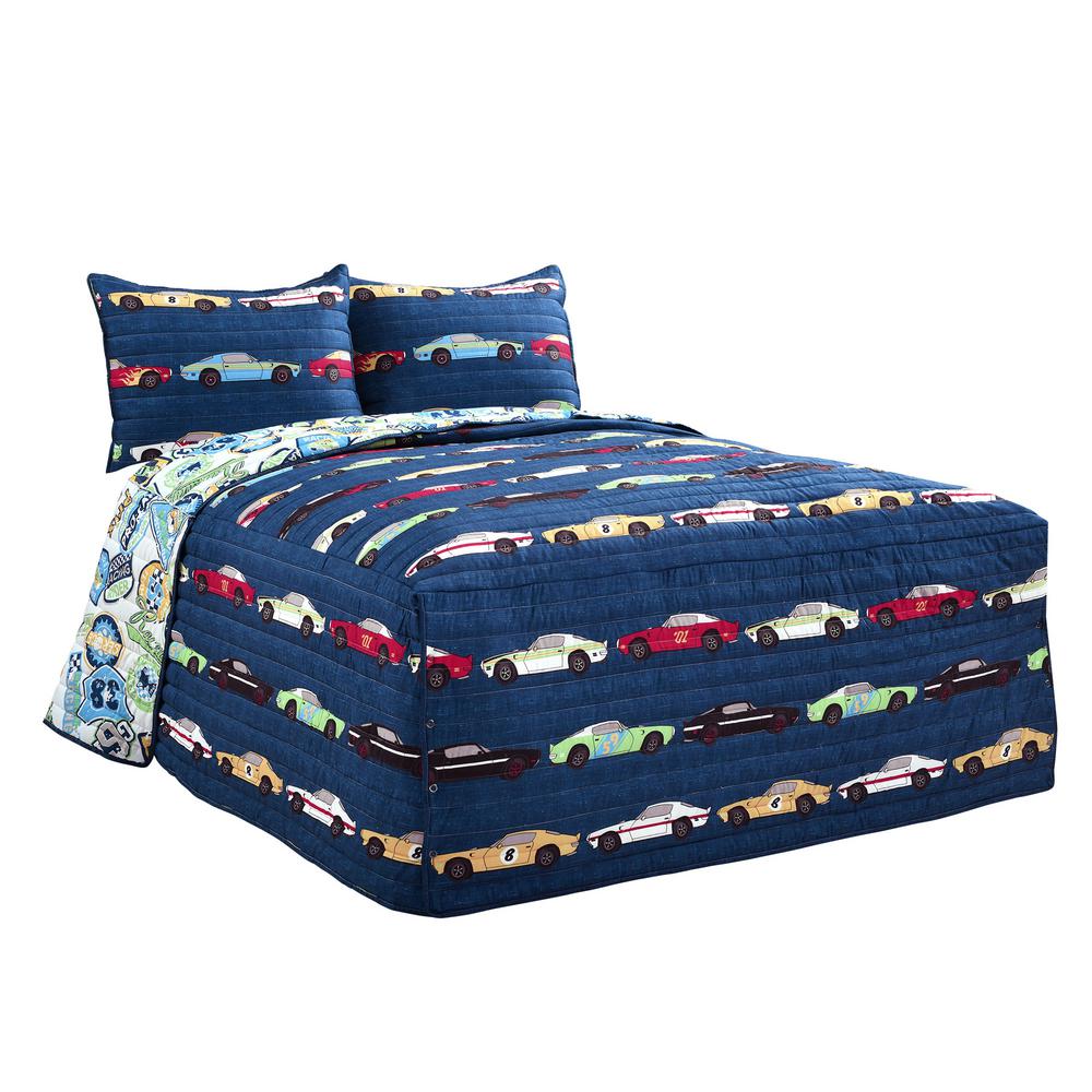 navy kids bedding