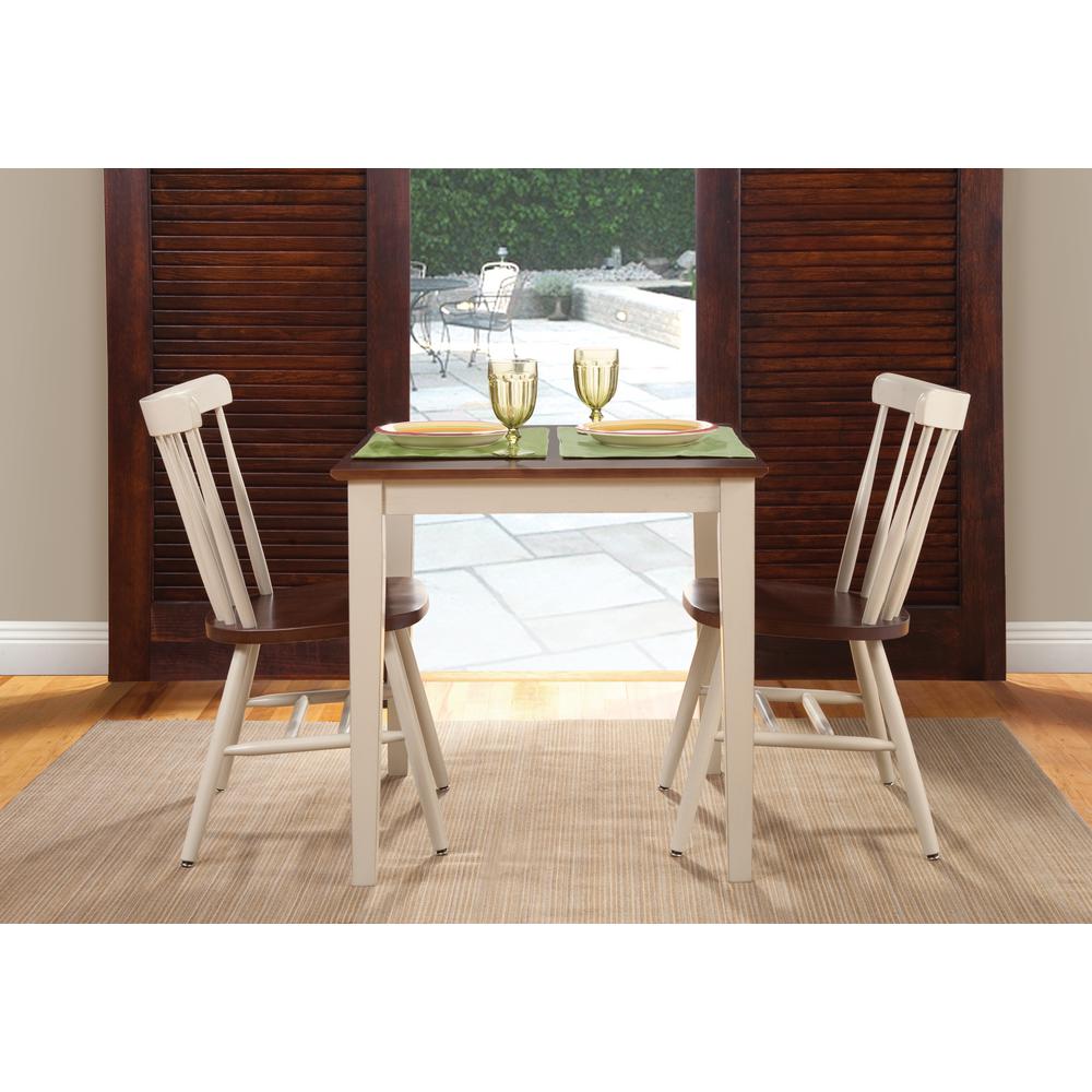 International Concepts Almond and Espresso Skirted Dining TableK12