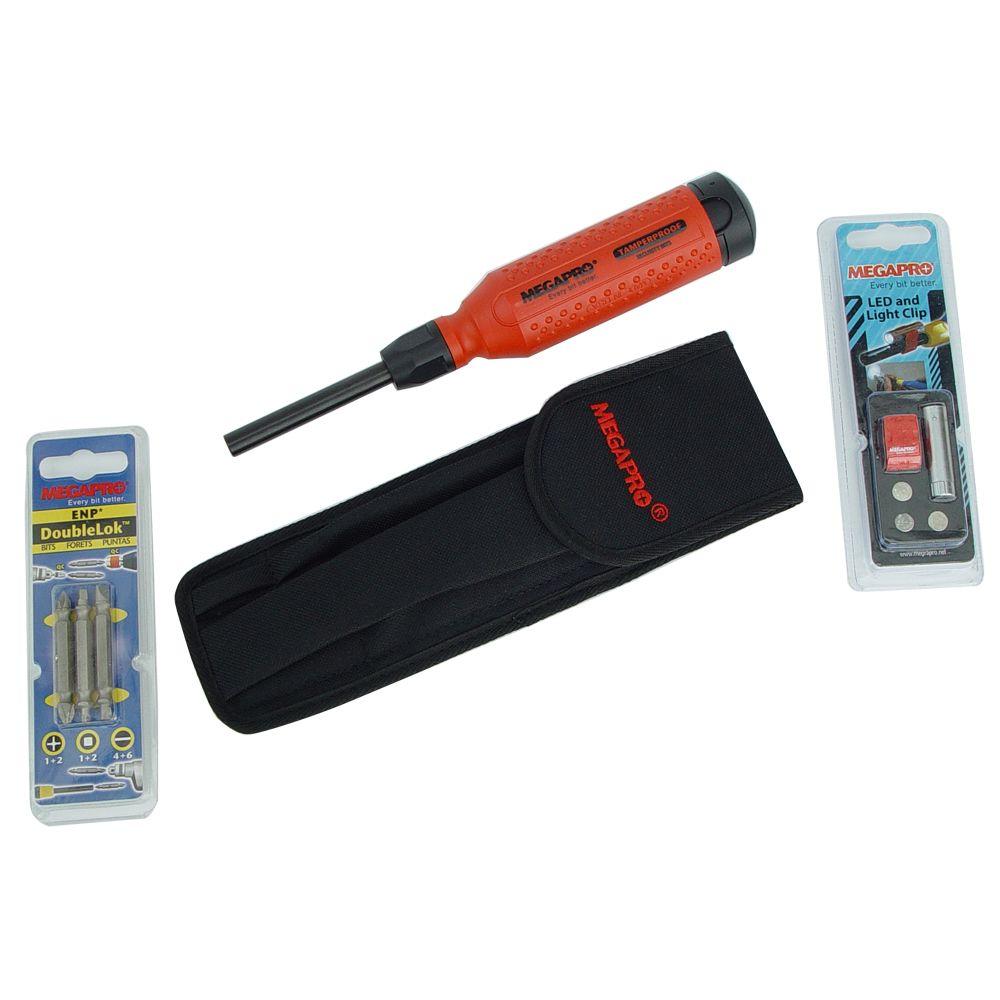 MEGAPRO Tamperproof screwdriver system with FREE light151TPHD The