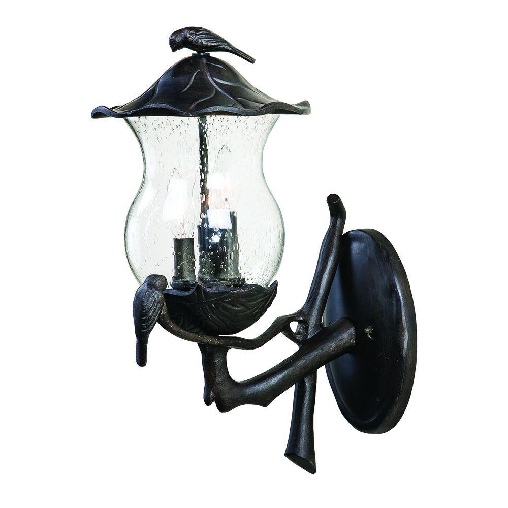 Acclaim Lighting Avian Collection 3 Light Black C Outdoor Wall Lantern Sconce