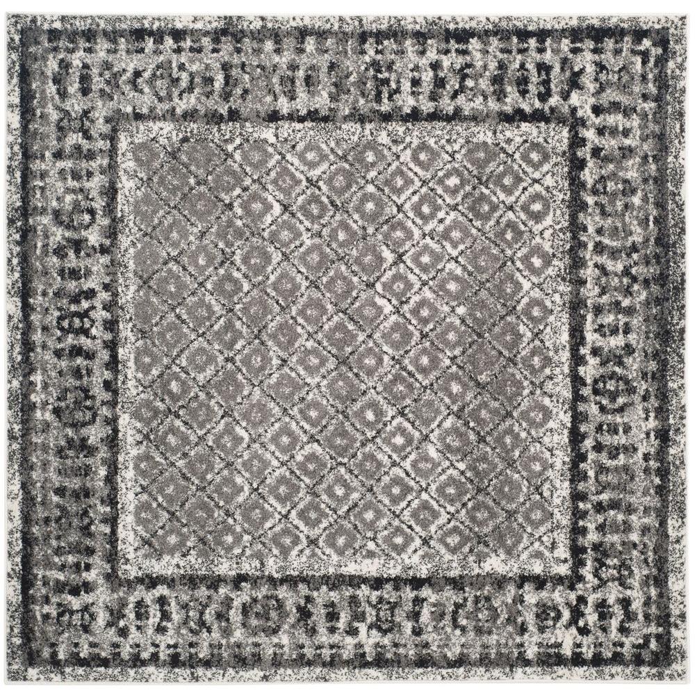 Safavieh Adirondack Ivory/Silver 6 ft. x 6 ft. Square Area Rug-ADR110B