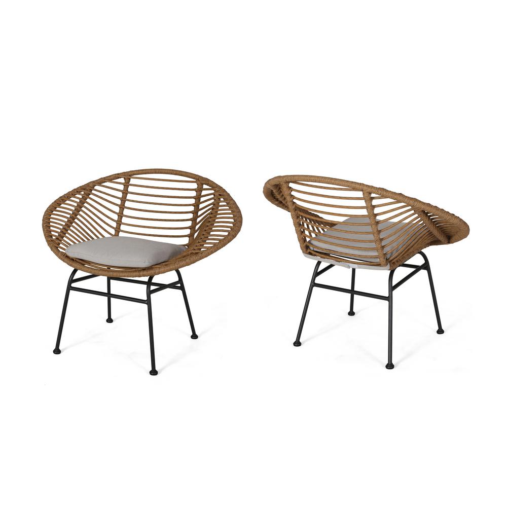 unbranded lufbery beige and light brown rattan woven chairs set of  267266  the home depot