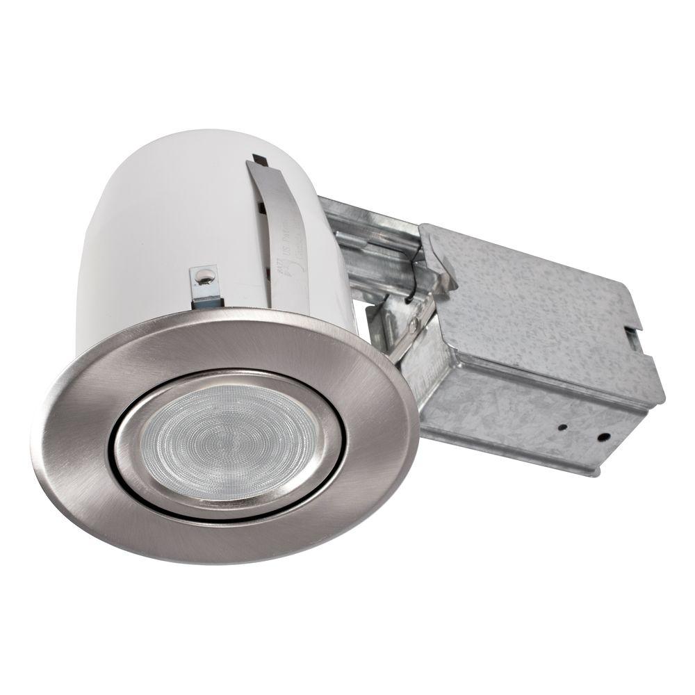 BAZZ 3.88 inch Slim Brushed Chrome Multi Directional Recessed Lighting Fixture... by BAZZ