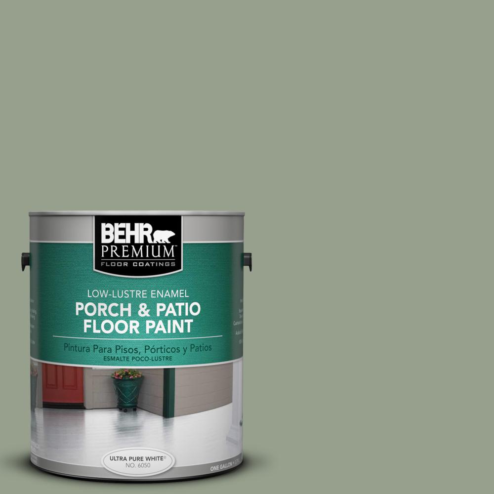 BEHR Premium 1 gal. N3904 Bitter Sage LowLustre Porch and Patio