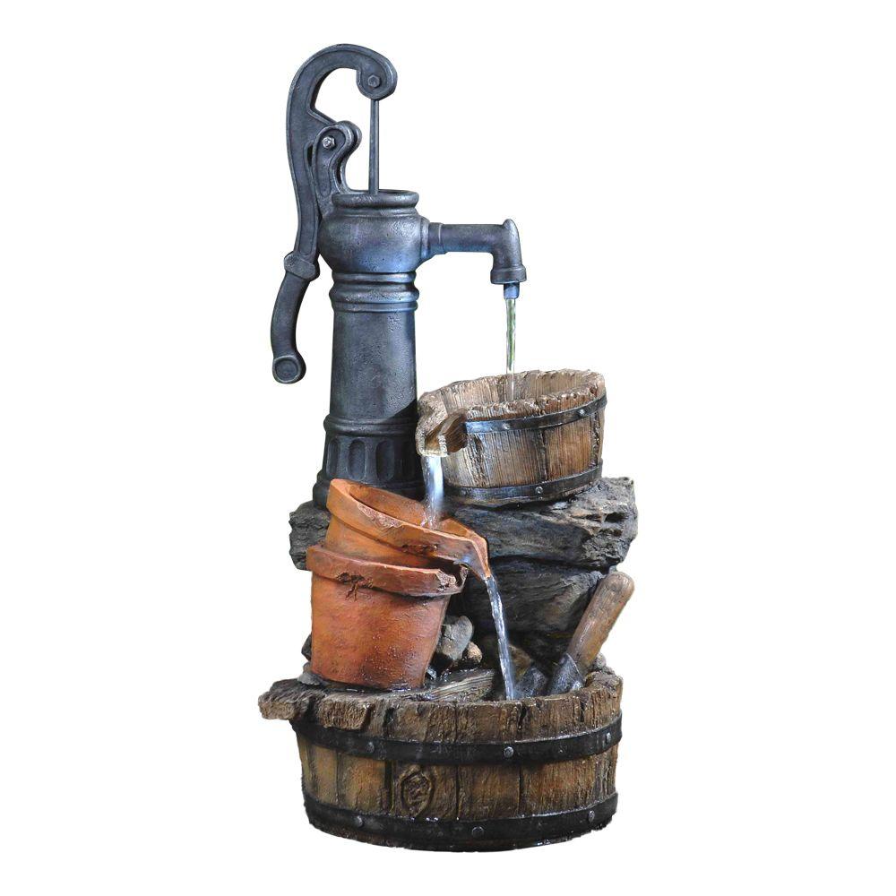 Fountain Cellar Classic Water Pump Fountain with LED LightFCL061 The
