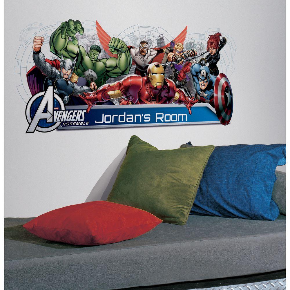 Avengers Assemble Personalization Headboard Peel and Stick 108Piece