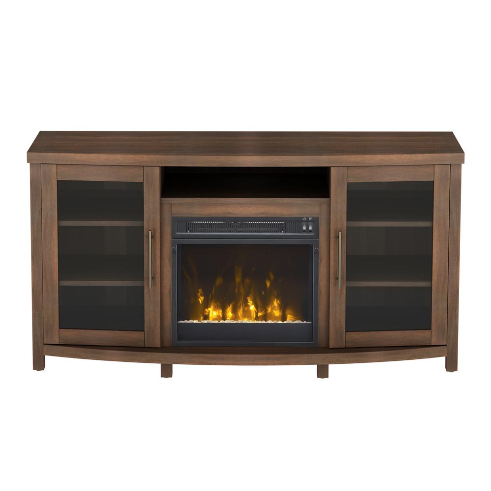 Brown - Fireplace TV Stands - Electric Fireplaces - The Home Depot