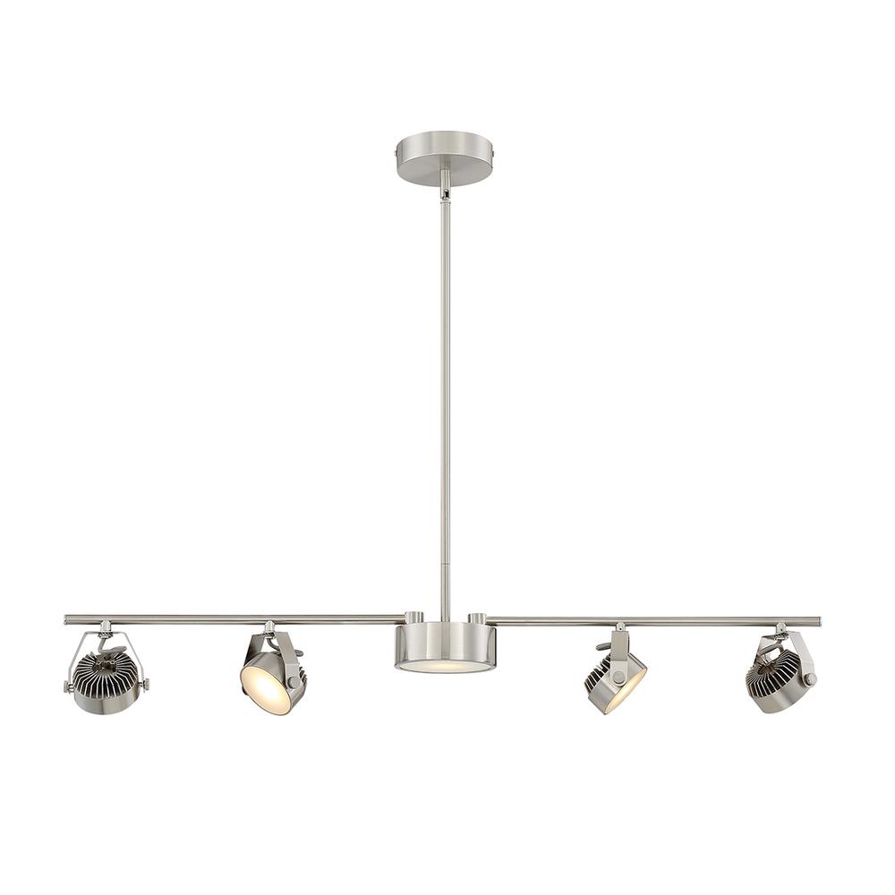 Hampton Bay Vortex 5 Light Satin Nickel Track Lighting Kit Hampton Bay Vortex 5 Light Satin Nickel Track Lighting Kit