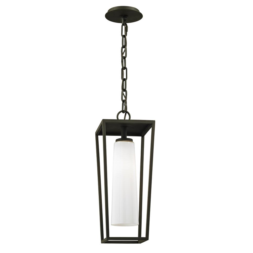 Troy Lighting Mission Textured Black Beach 1 Light 7 75 In W Troy Lighting Mission Textured Black Beach 1 Light 7 75 In W Outdoor Hanging