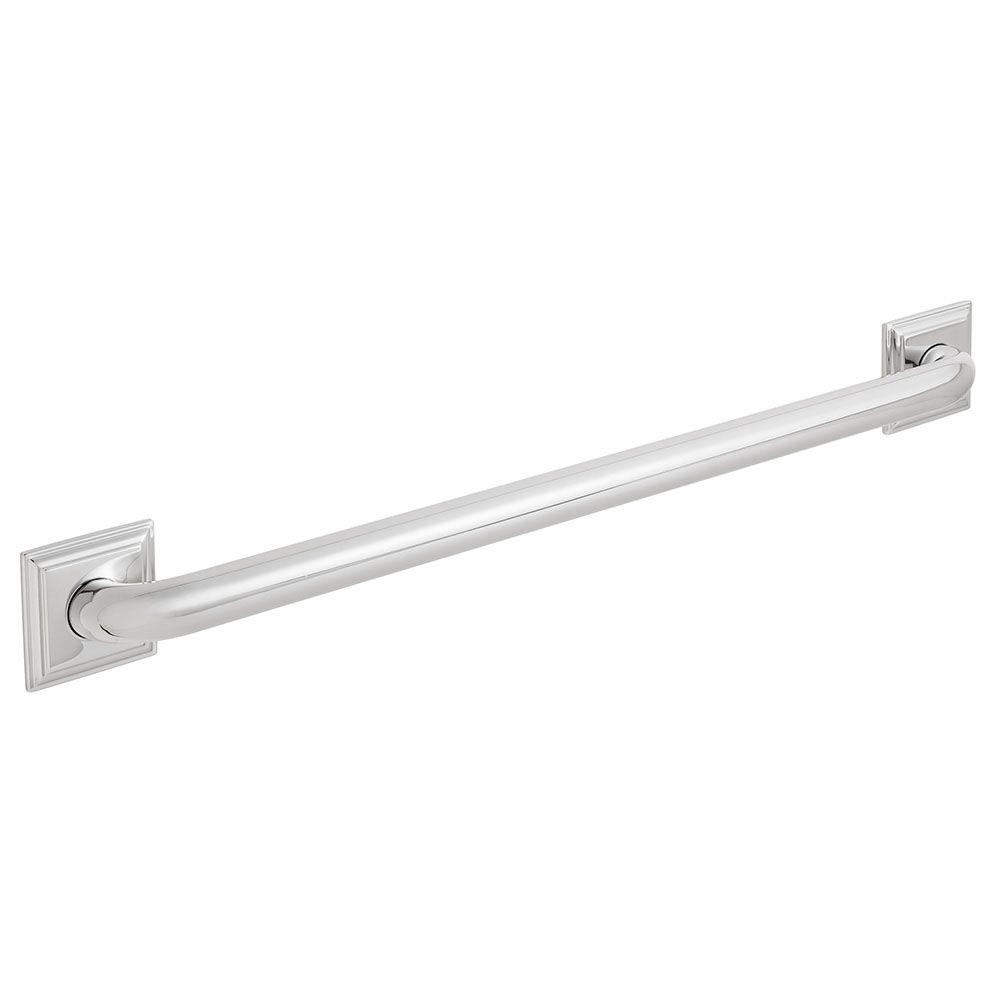 Polished Chrome Grab Bars Bathroom Hardware The Home Depot Ada Grab Bar In Polished Chrome