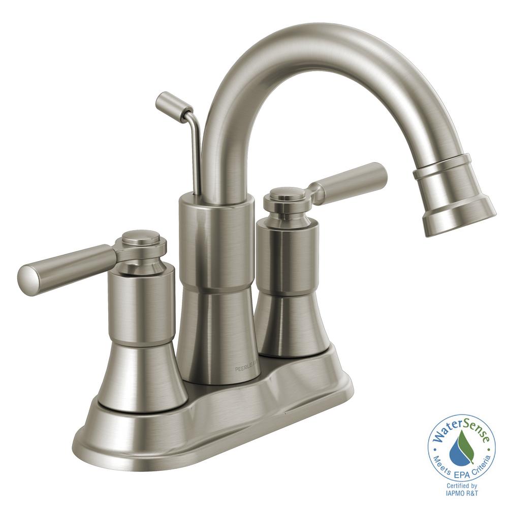 Peerless Westchester 4 In. Centerset 2-Handle Bathroom Faucet In ...