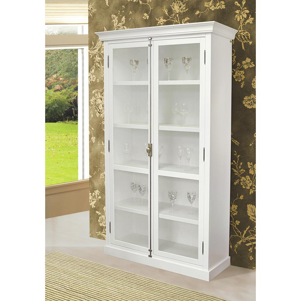Cast White Display Cabinet