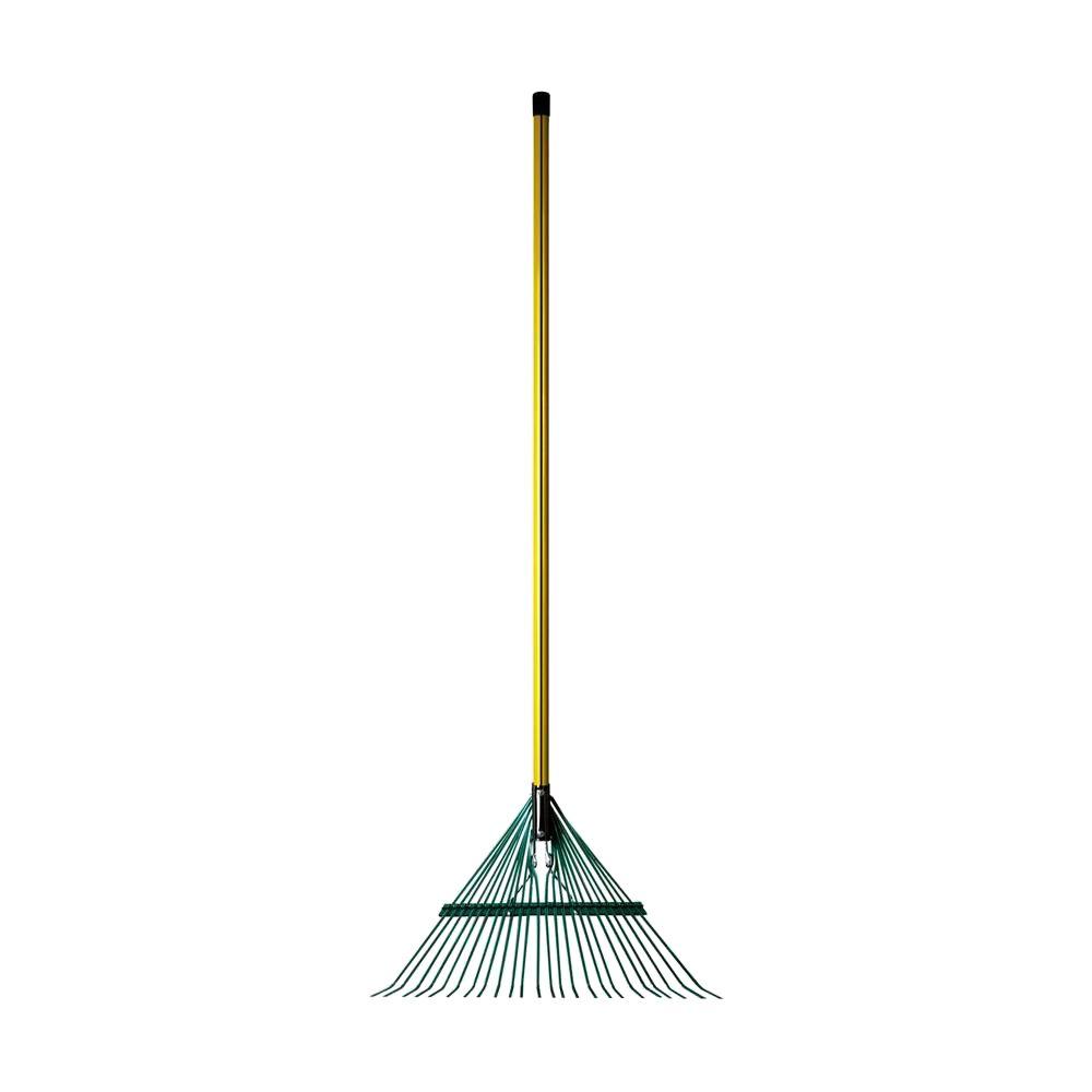 Nupla Heavy Duty 24Tine Leaf Rake with 54 in. Classic Fiberglass