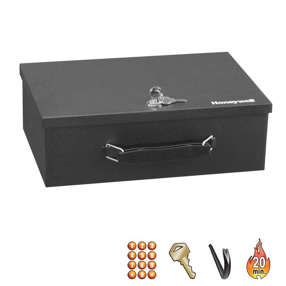 Honeywell 0.27 cu. ft. FireResistant Digital Steel Security Box6108
