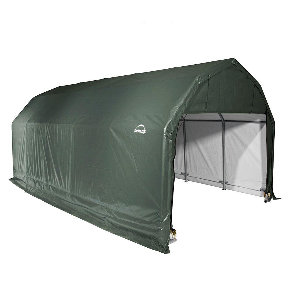 Shelterlogic 12 Ft W X 28 Ft D X 11 Ft H Steel And Polyethylene