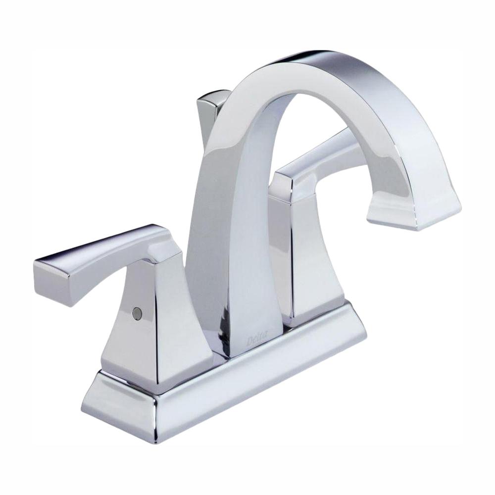 Delta Dryden 4 In Centerset 2 Handle Bathroom Faucet With Metal