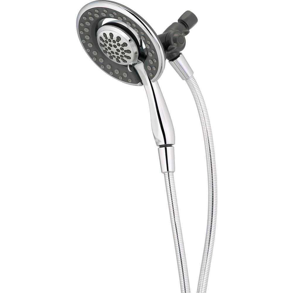 Delta In2ition Two In One 4 Spray Dual Showerhead And Handheld Chrome