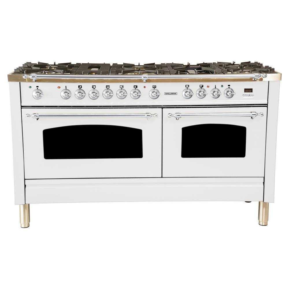 hallman double oven range