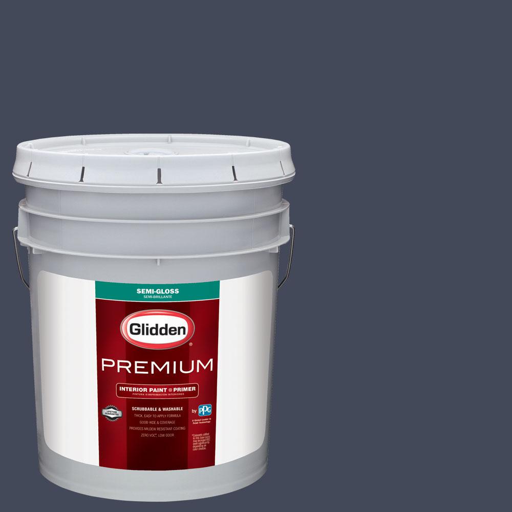 Glidden Premium 5 Gal Nfl 025e Dallas Cowboys Navy Semi Gloss Nfl 025e Dallas Cowboys Navy Semi Gloss Interior