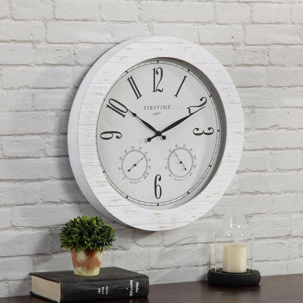 Outdoor Clocks Decor The Home Depot Shiplap Planks Outdoor Clock