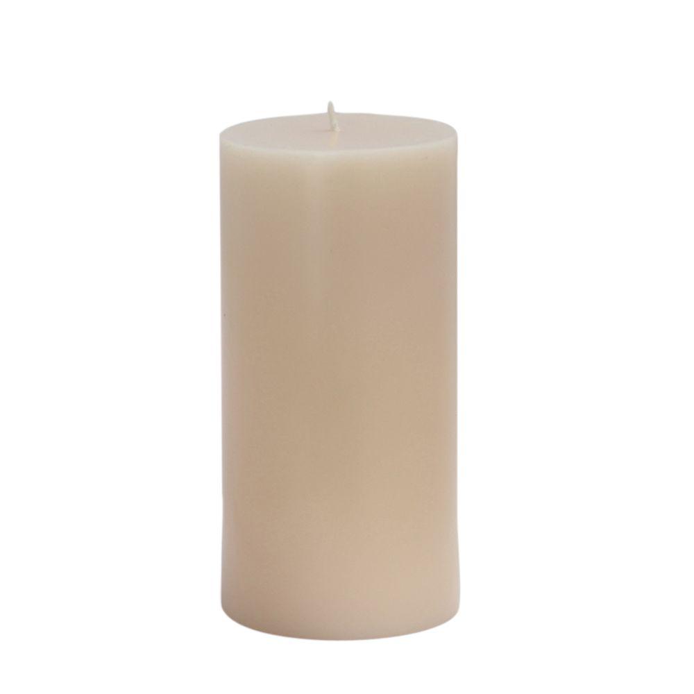 Zest Candle 3 in. x 6 in. Ivory Pillar Candles Bulk (12Case)CPZ083_12 The Home Depot